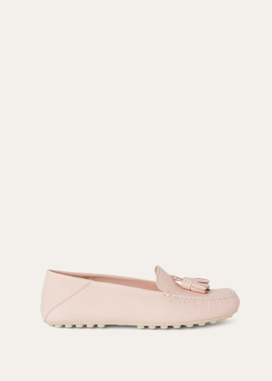 mokasyny dot sole walk deerskin plum flower