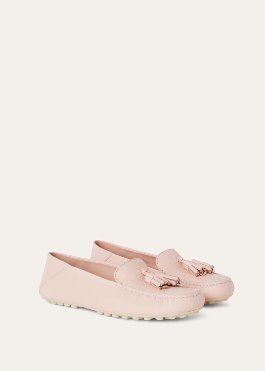 mokasyny dot sole walk deerskin plum flower