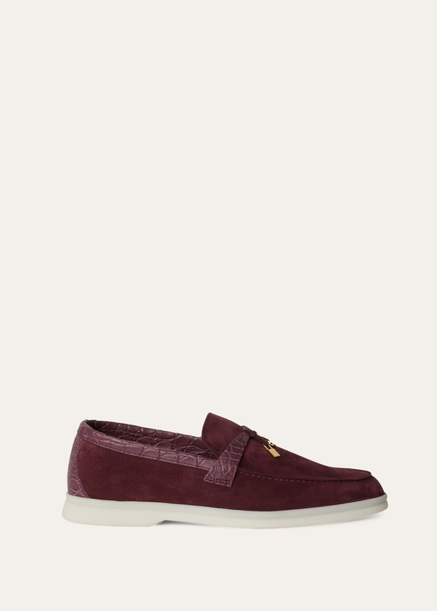 mokasyny summer charms walk loafer suede wild plum