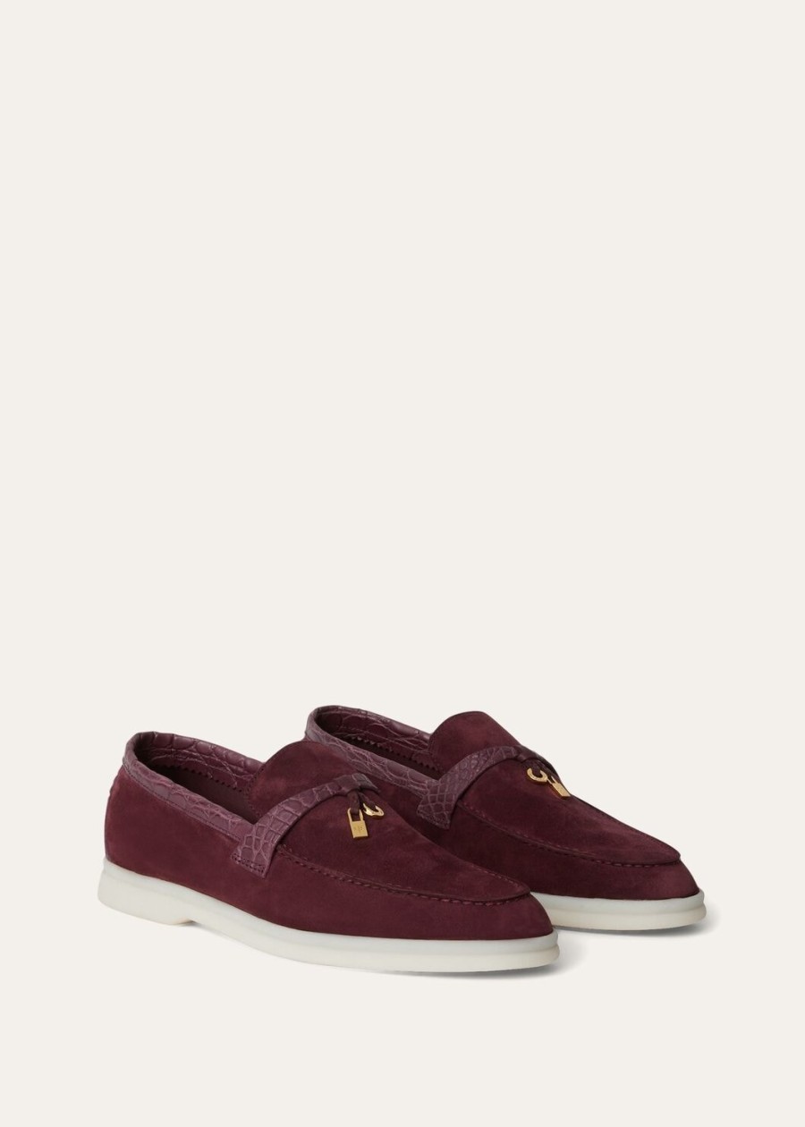 mokasyny summer charms walk loafer suede wild plum