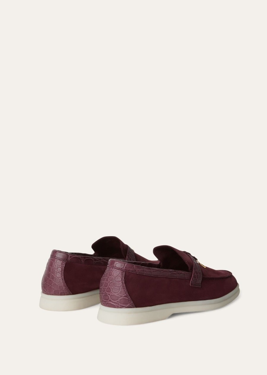 mokasyny summer charms walk loafer suede wild plum