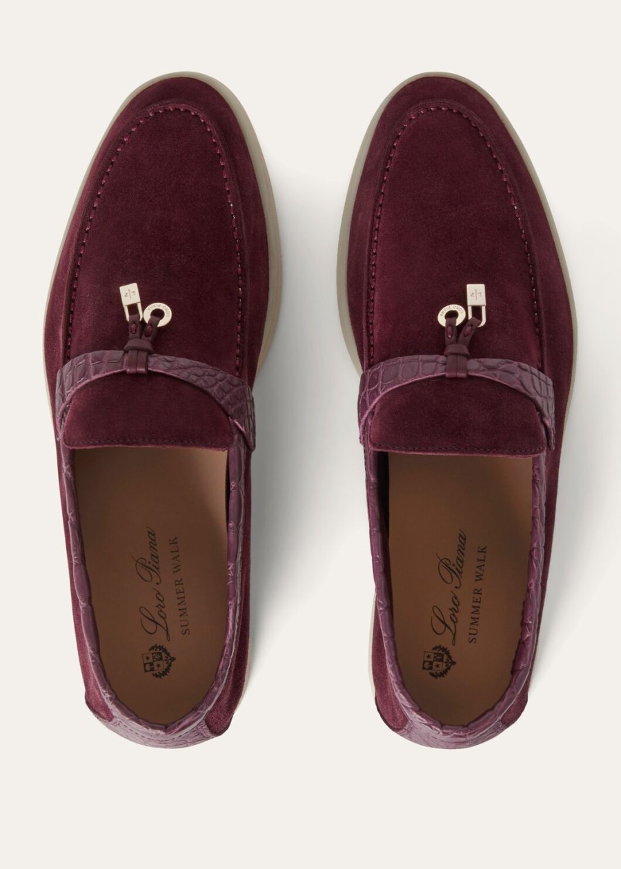 mokasyny summer charms walk loafer suede wild plum