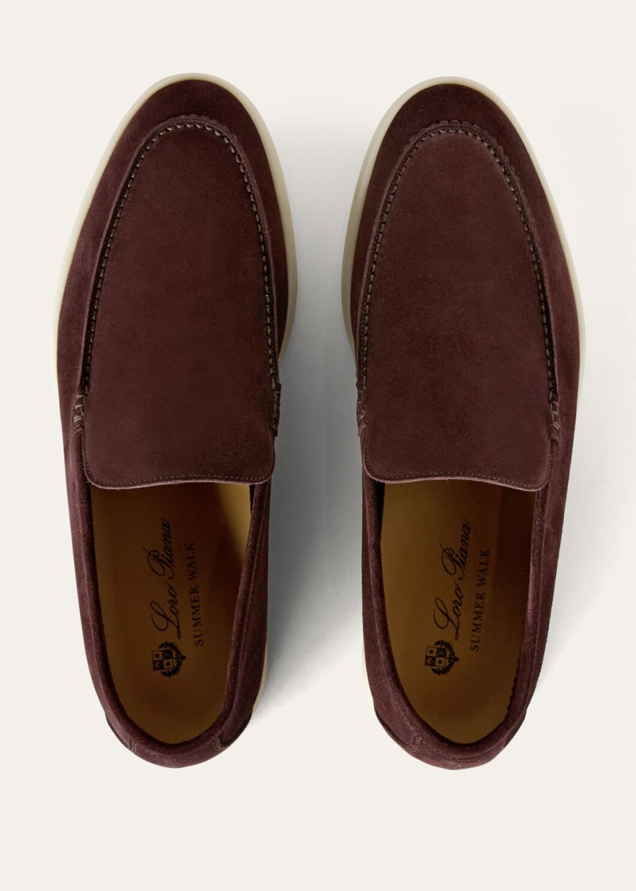 mokasyny summer walk suede amarone