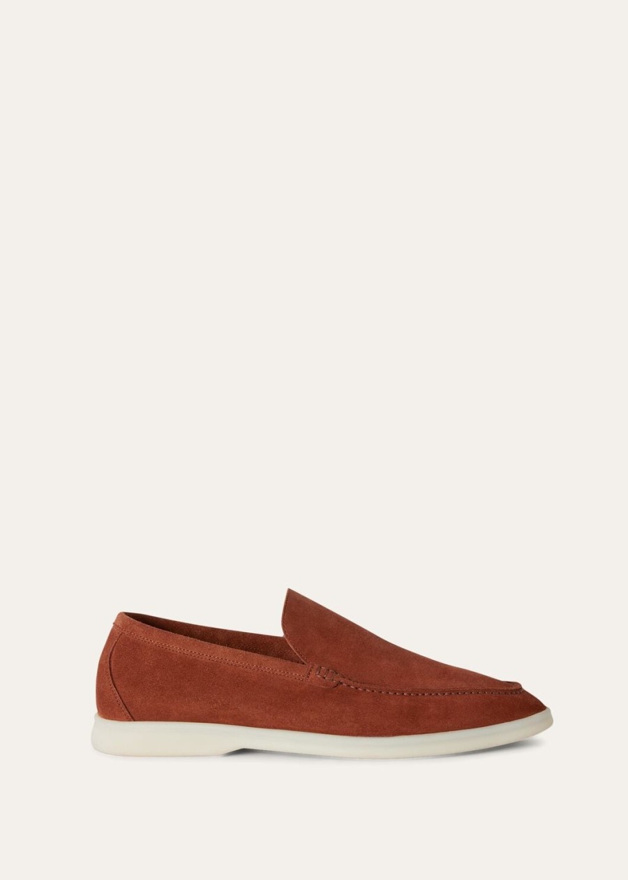 mokasyny summer walk suede rust