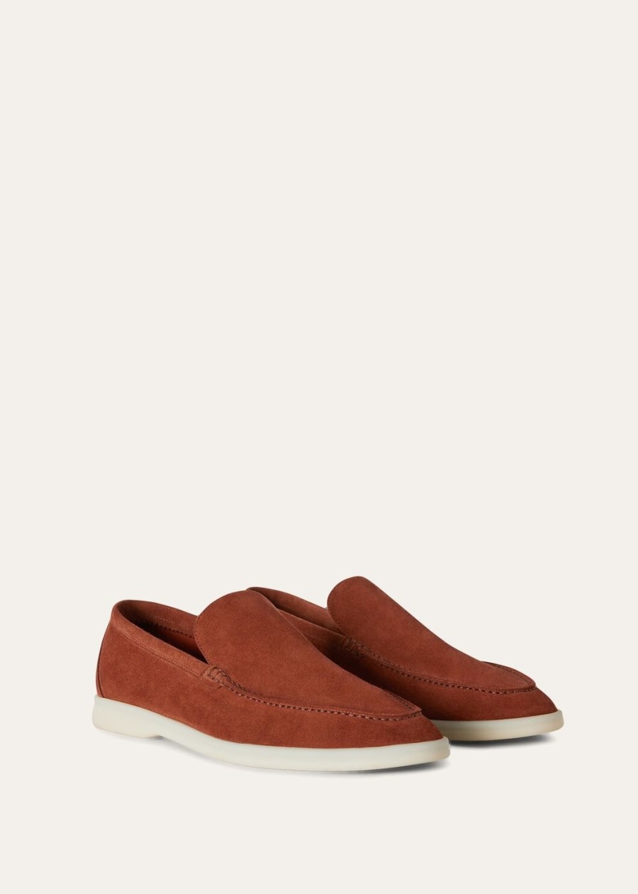 mokasyny summer walk suede rust