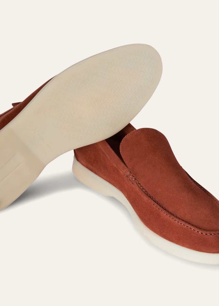 mokasyny summer walk suede rust