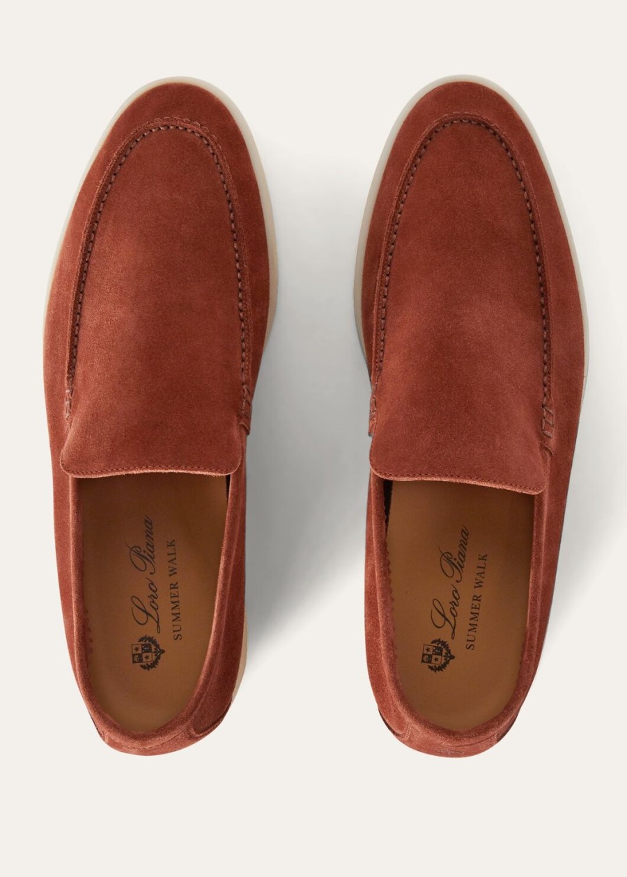 mokasyny summer walk suede rust