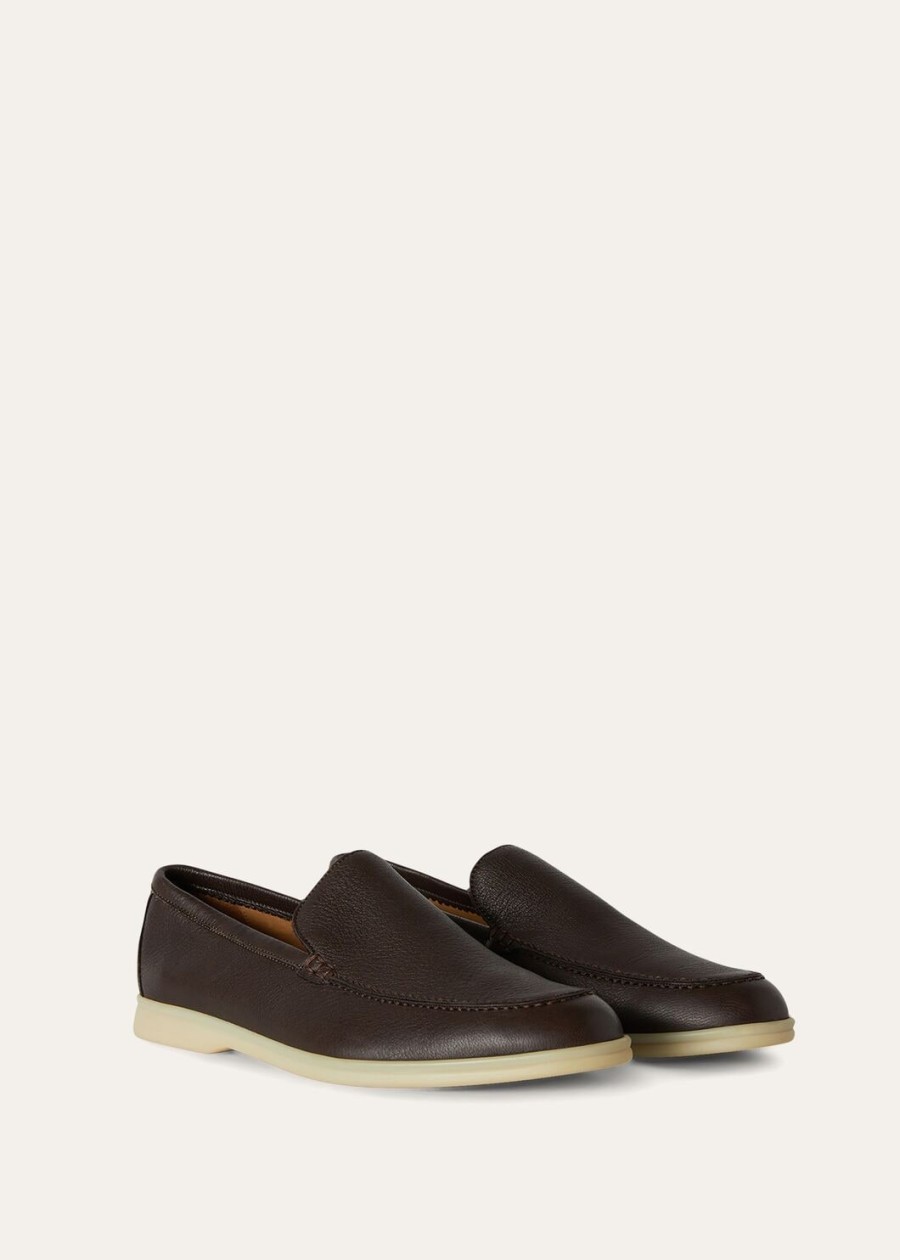 mokasyny summer walk elk leather ultra-dark brown