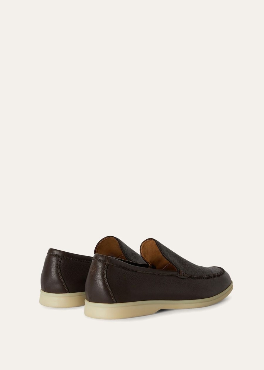 mokasyny summer walk elk leather ultra-dark brown