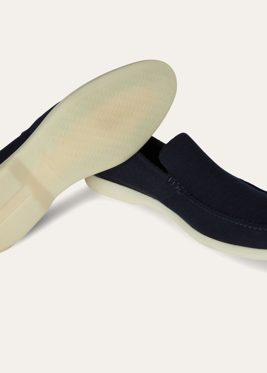 letnia dzianina walk wish navy wool