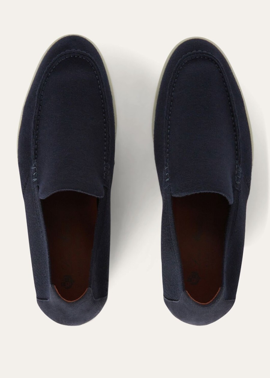 letnia dzianina walk wish navy wool