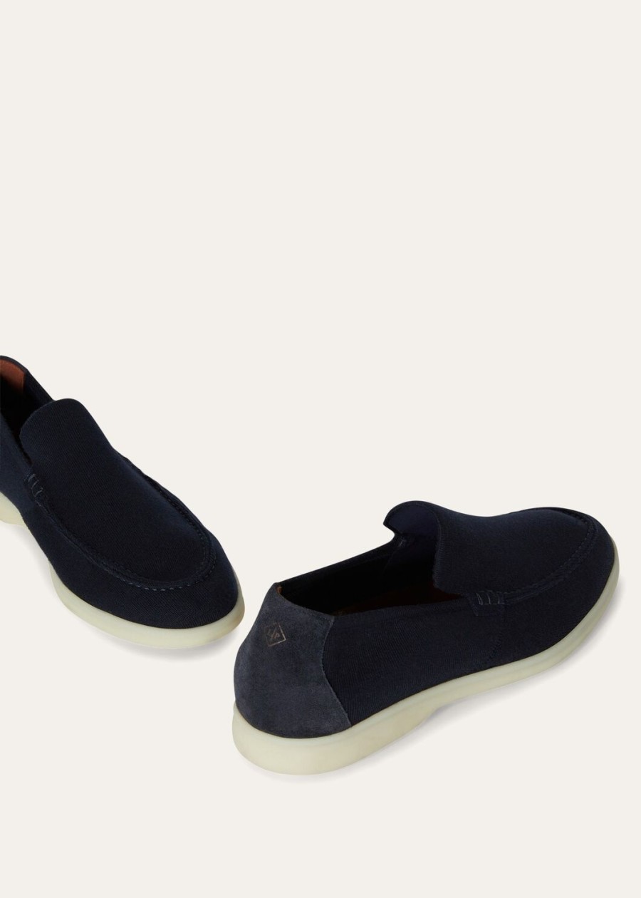letnia dzianina walk wish navy wool