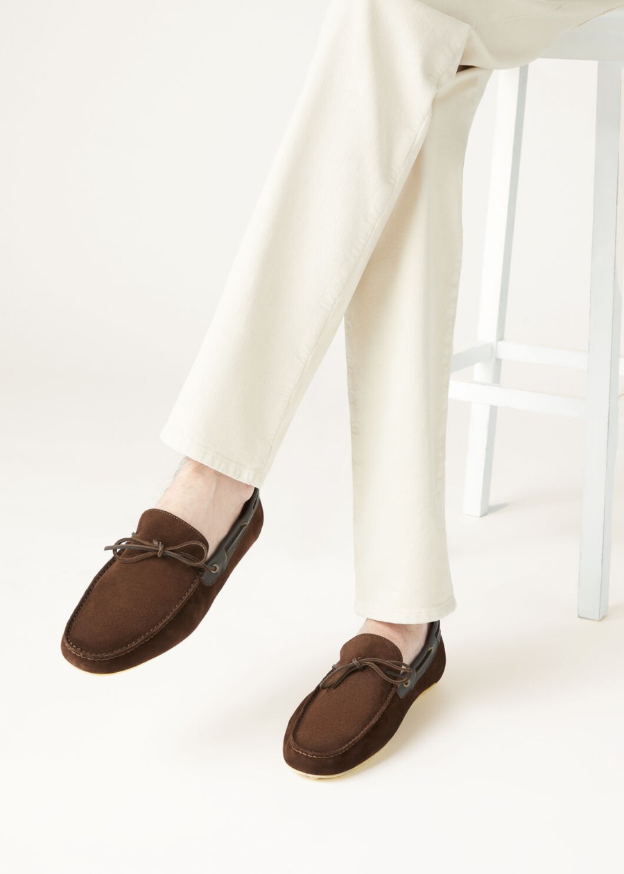 mokasyny dot sole walk w kolorze ox chocolate leather
