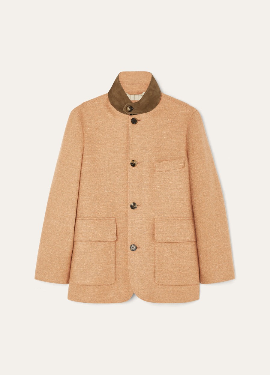 kurtka roadster mini wool z kaszmiru sunlit z wełny sand melange