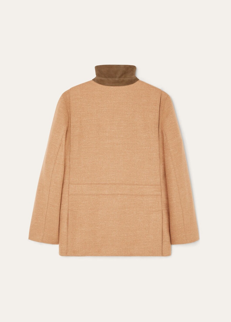 kurtka roadster mini wool z kaszmiru sunlit z wełny sand melange