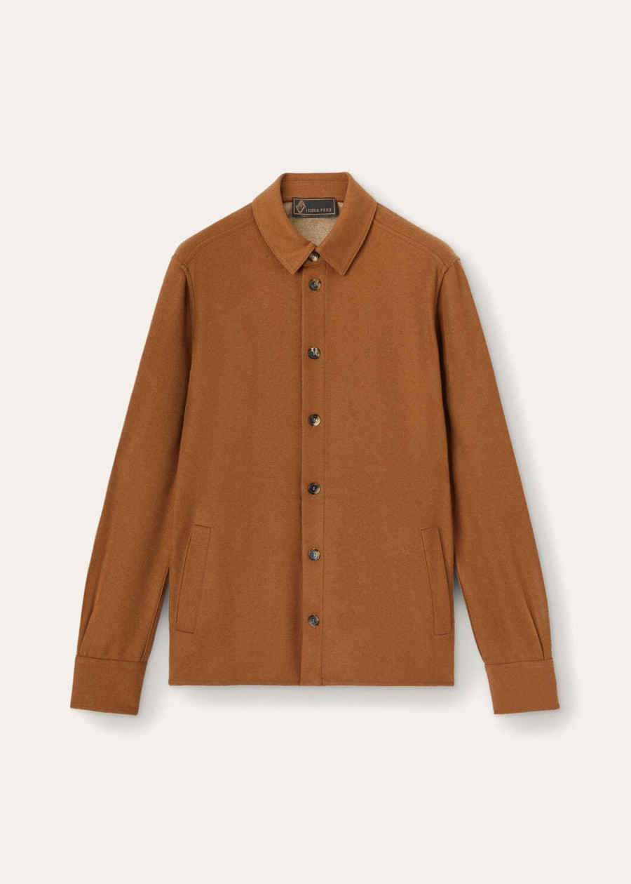vicuna vicuña baby cashmere overshirt nat.dark vicunadesert rose mel