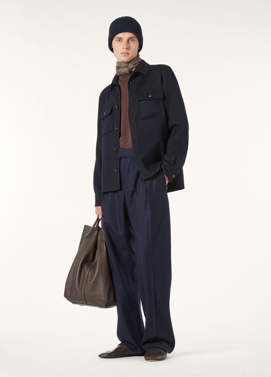 koszula oversize w kolorze granatowym jim cashmere