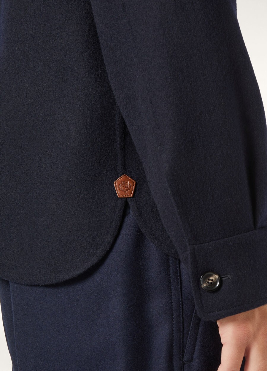 koszula oversize w kolorze granatowym jim cashmere