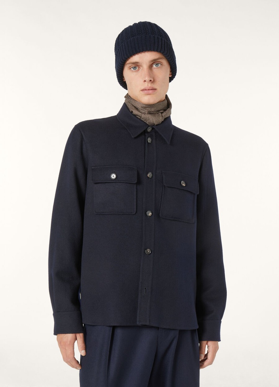koszula oversize w kolorze granatowym jim cashmere
