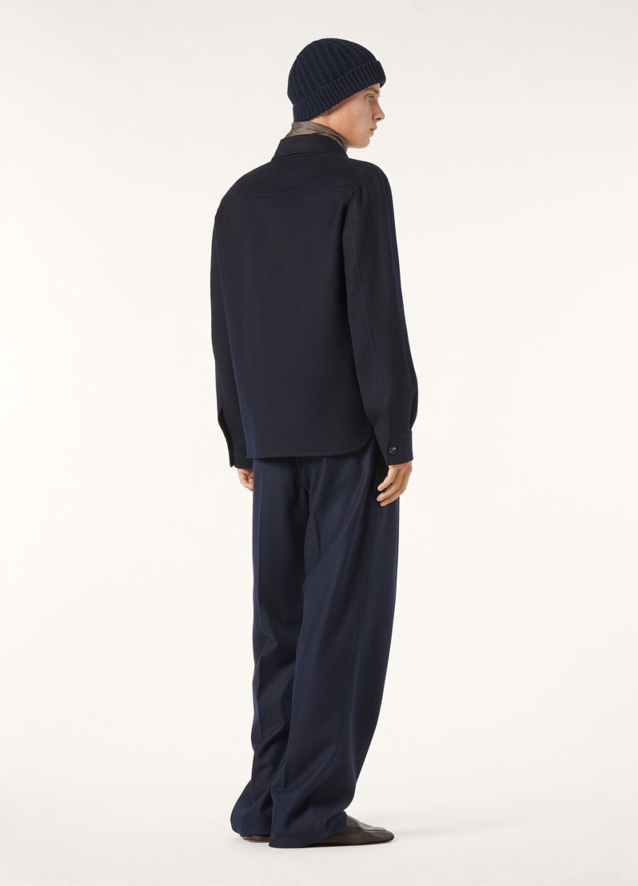 koszula oversize w kolorze granatowym jim cashmere