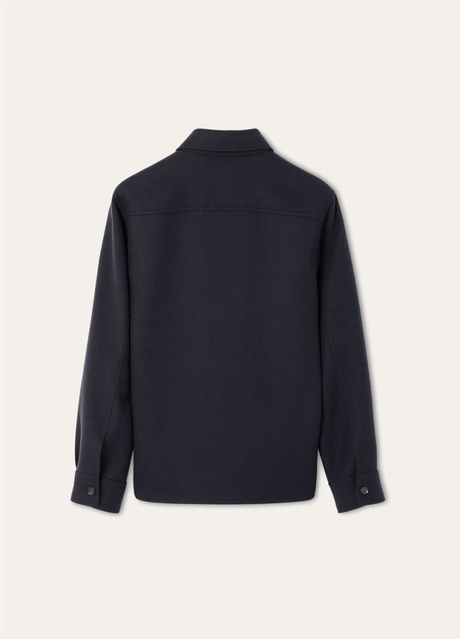 koszula oversize w kolorze granatowym jim cashmere