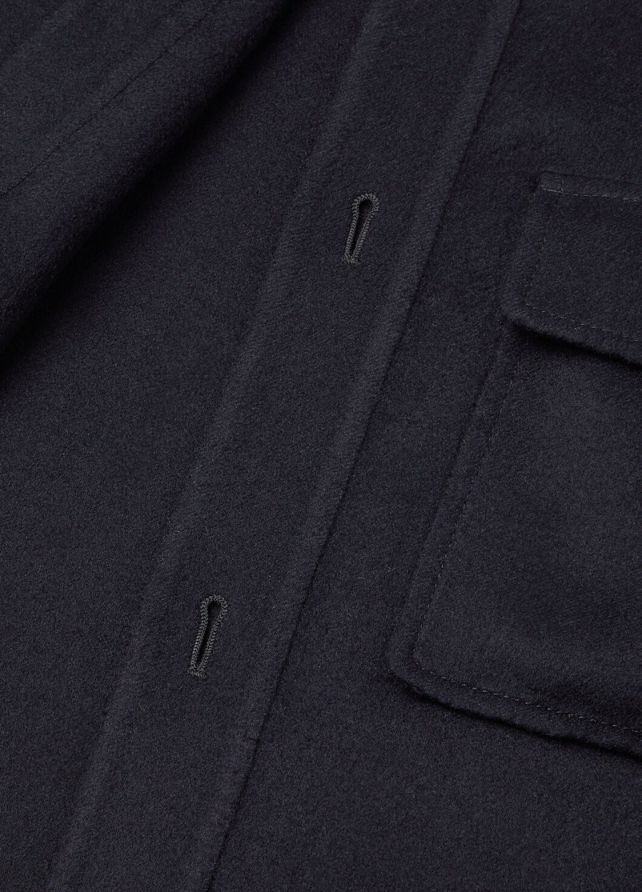 koszula oversize w kolorze granatowym jim cashmere