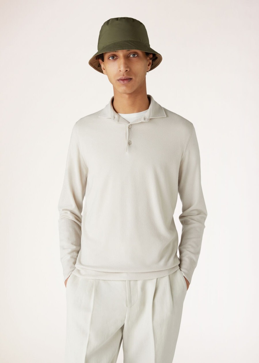 koszulka polo z kaszmiru dla niemowląt icy grey