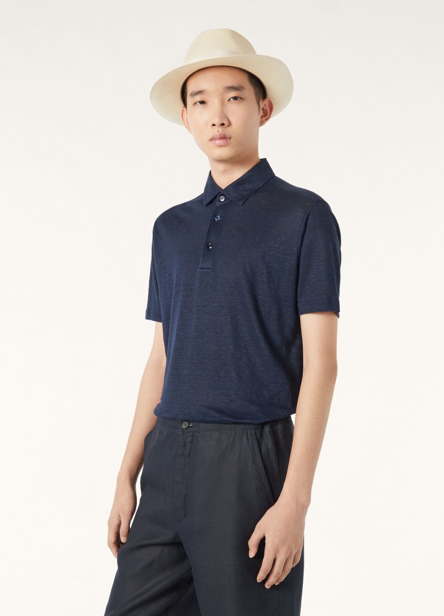 granatowa koszulka polo
