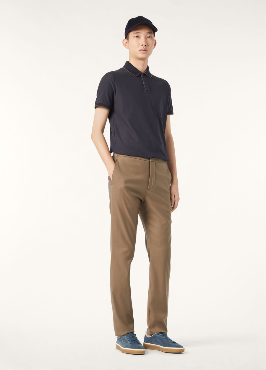 koszulka polo brentwood cotton w kolorze granatowym