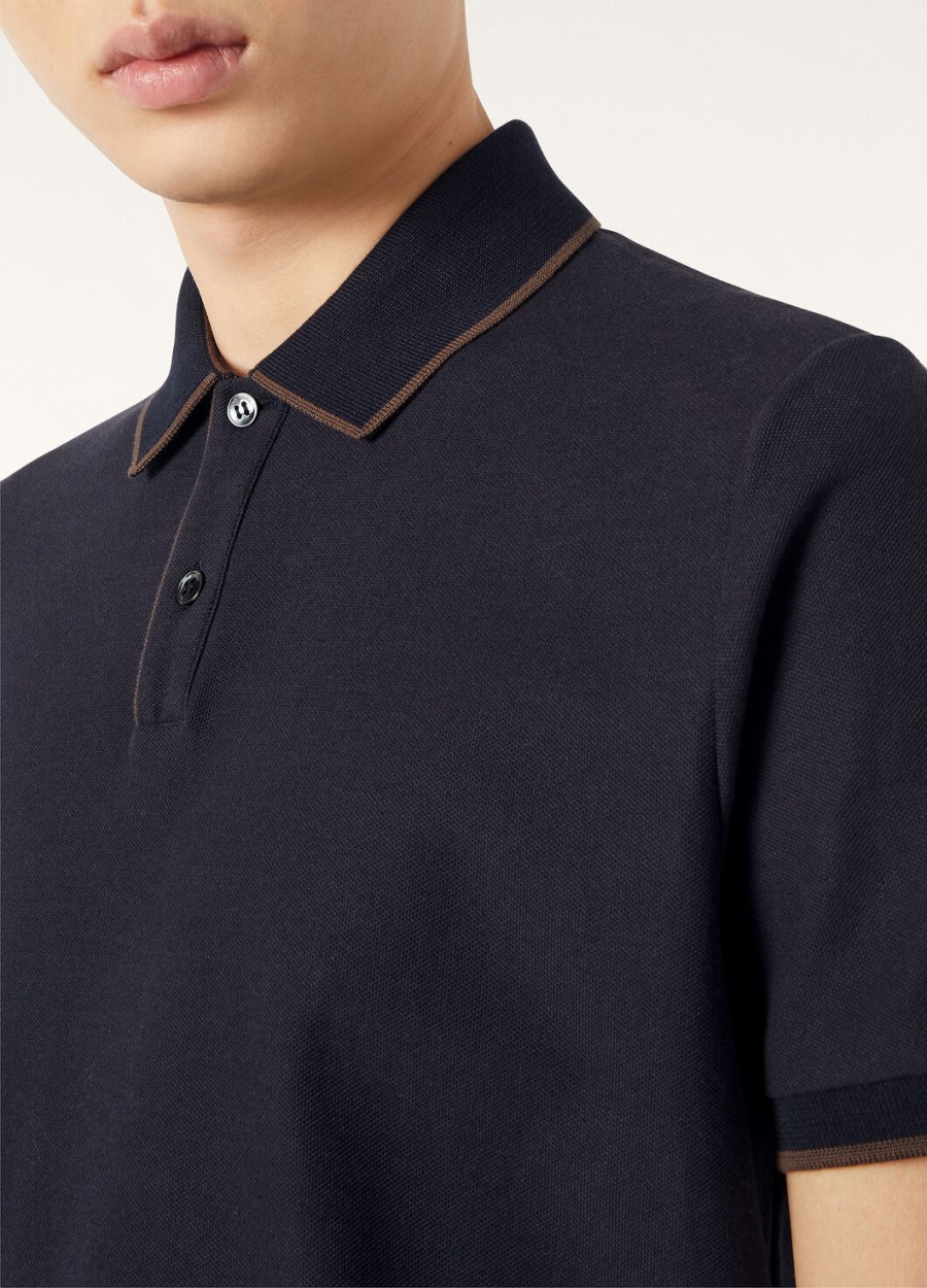 koszulka polo brentwood cotton w kolorze granatowym
