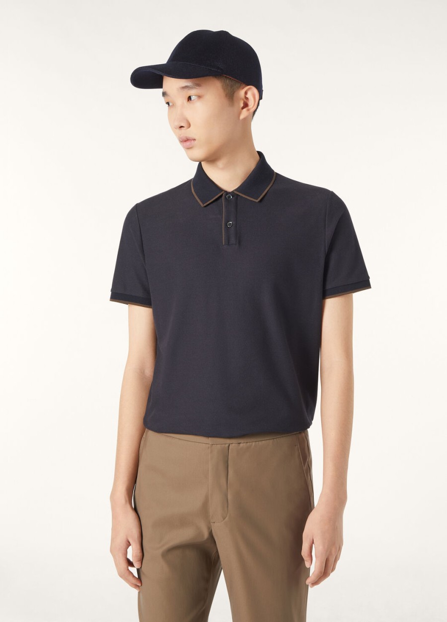koszulka polo brentwood cotton w kolorze granatowym