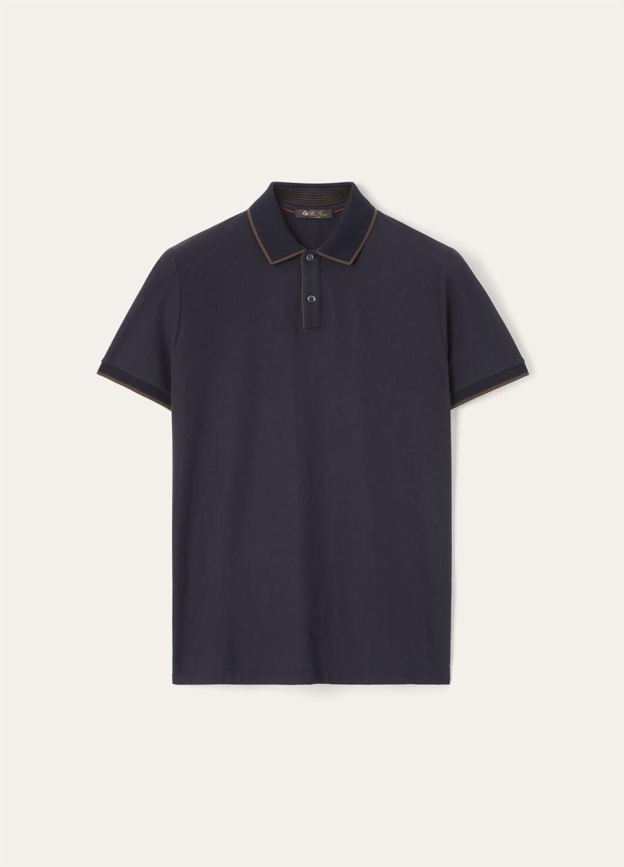 koszulka polo brentwood cotton w kolorze granatowym
