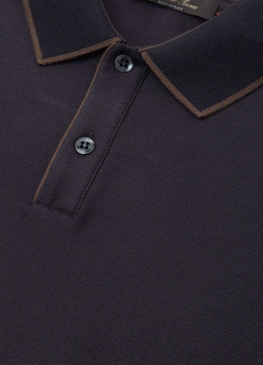 koszulka polo brentwood cotton w kolorze granatowym
