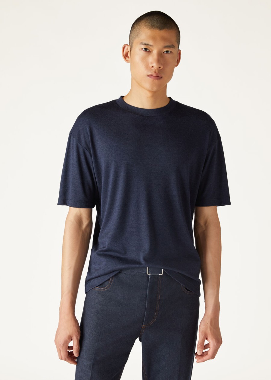 koszulka philion silk cashmere ombre blue