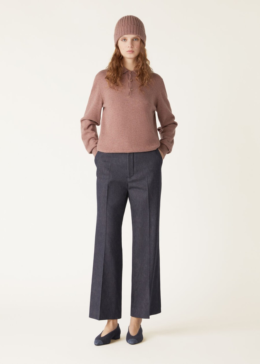 koszulka polo loro cashmere red sand mel