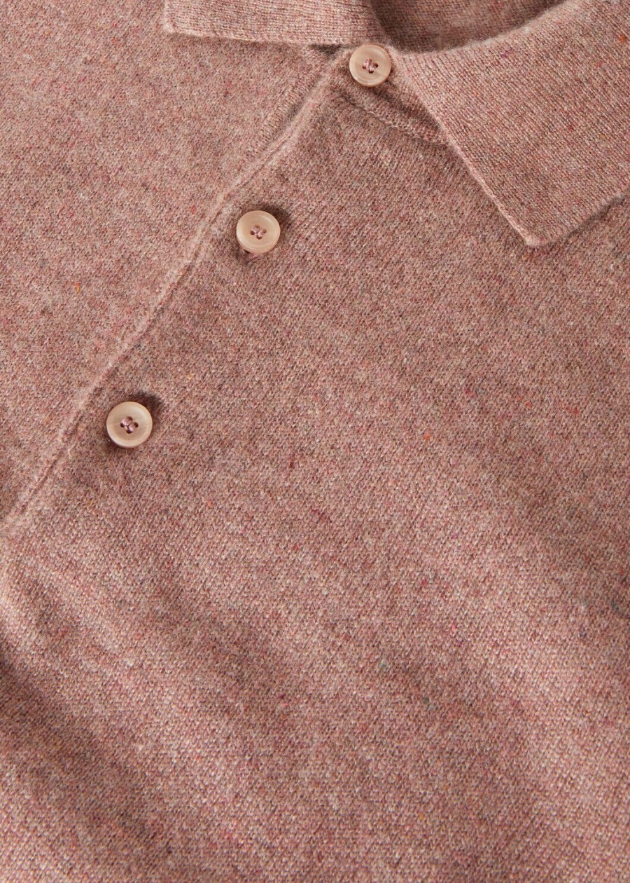 koszulka polo loro cashmere red sand mel