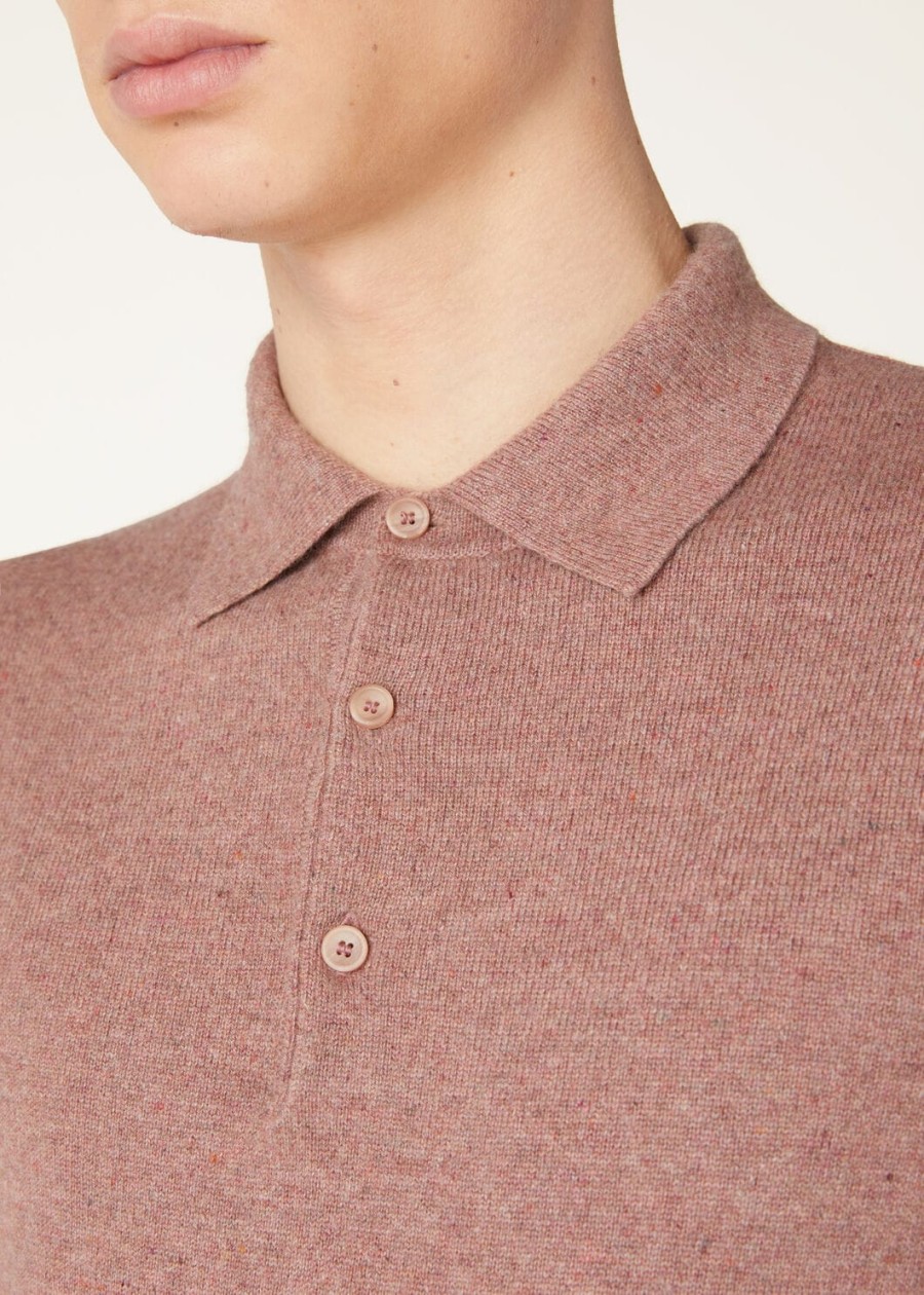 koszulka polo loro cashmere red sand mel