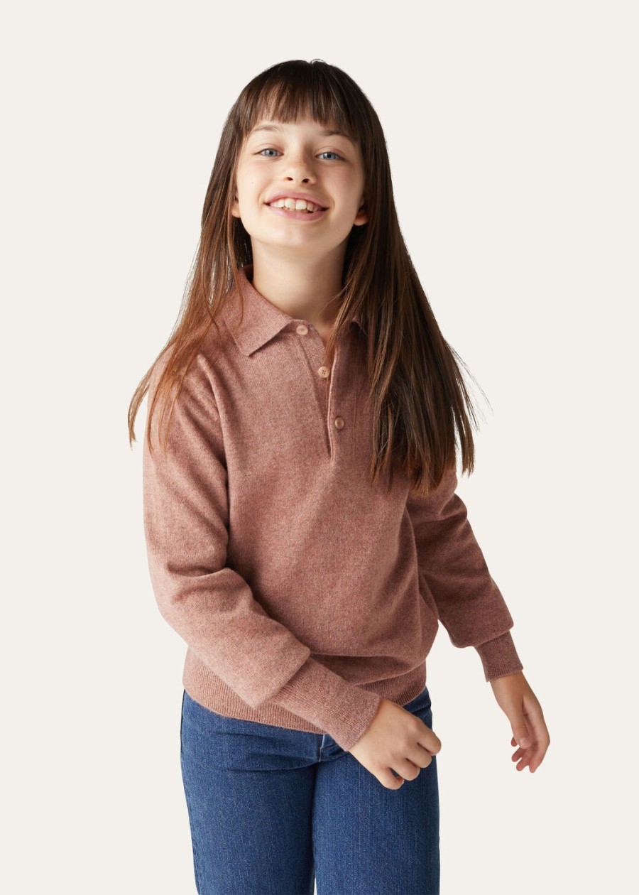 koszulka polo loro cashmere red sand mel