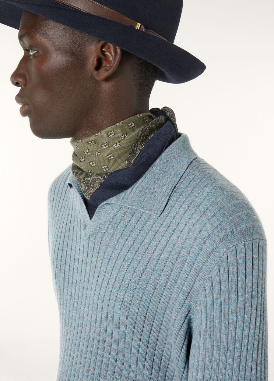 koszulka polo lexington baby cashmere sea fog melange