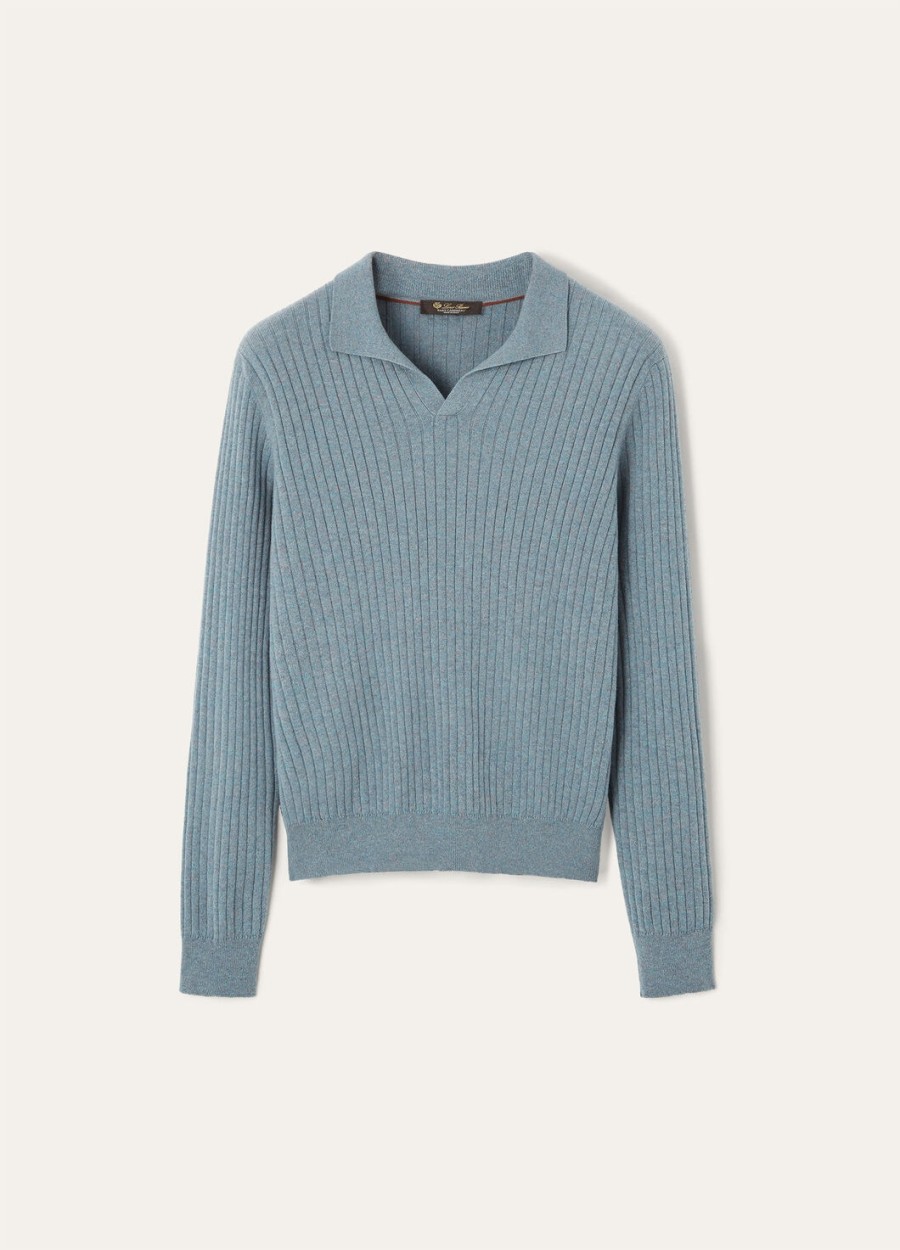 koszulka polo lexington baby cashmere sea fog melange