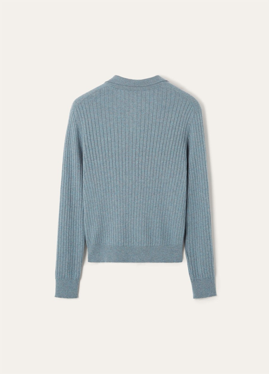 koszulka polo lexington baby cashmere sea fog melange