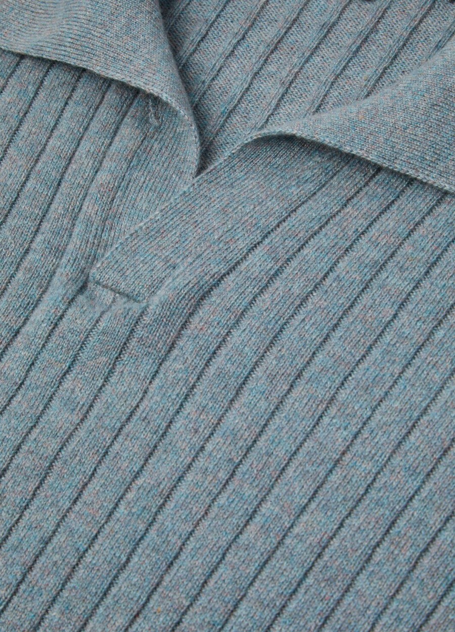 koszulka polo lexington baby cashmere sea fog melange