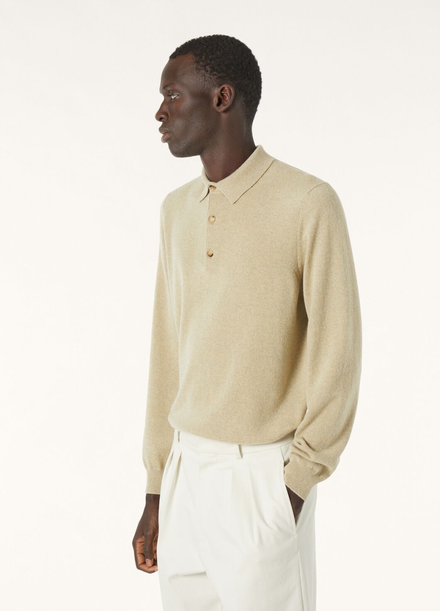 koszulka polo arona baby cashmere curry leaves melange