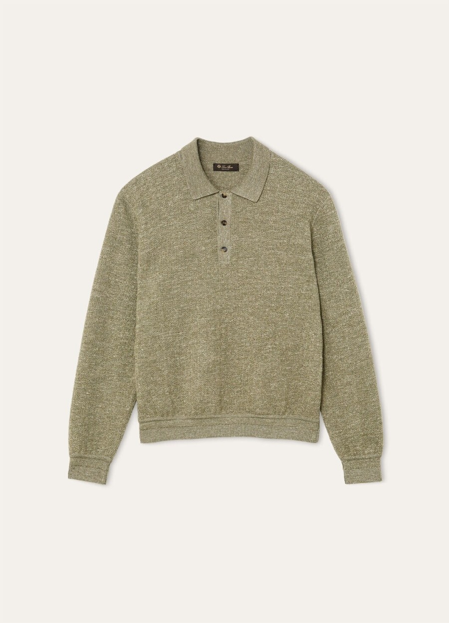 sweter polo cellina z jedwabiu z dziewiczej wełny wiosenne nasiona