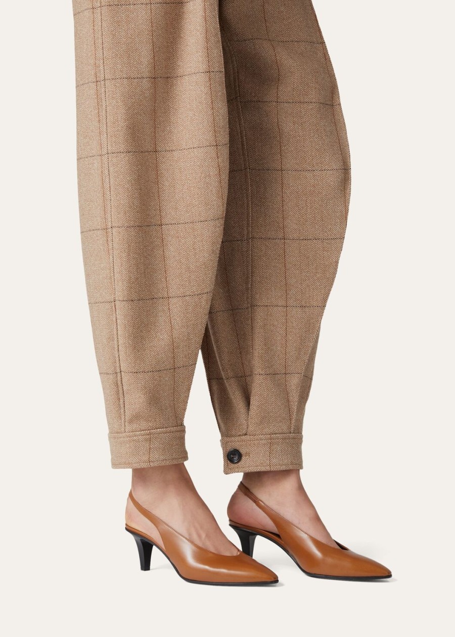 rebecca slingback calfski saddle brown