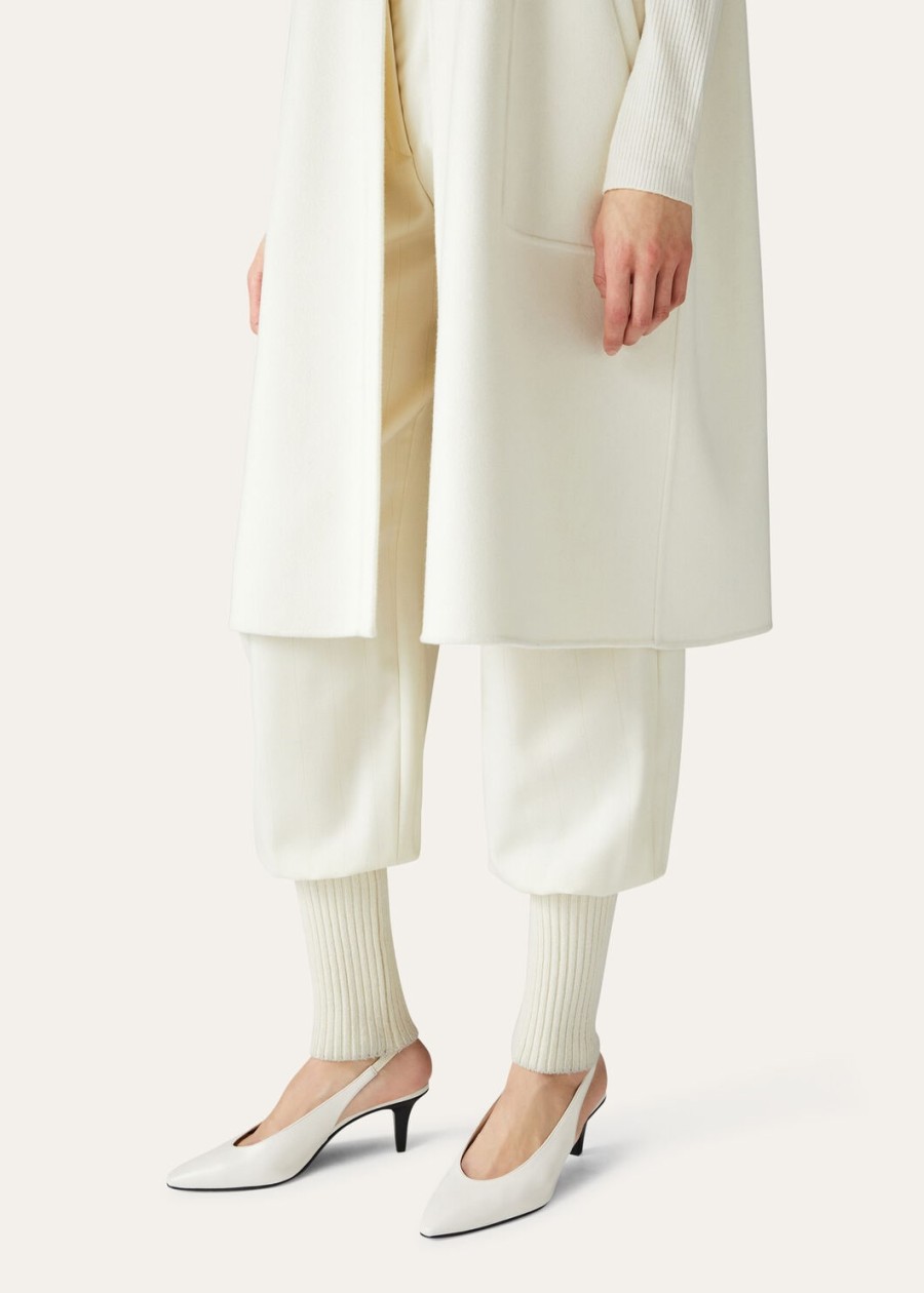 rebecca calfski slingback light milk white