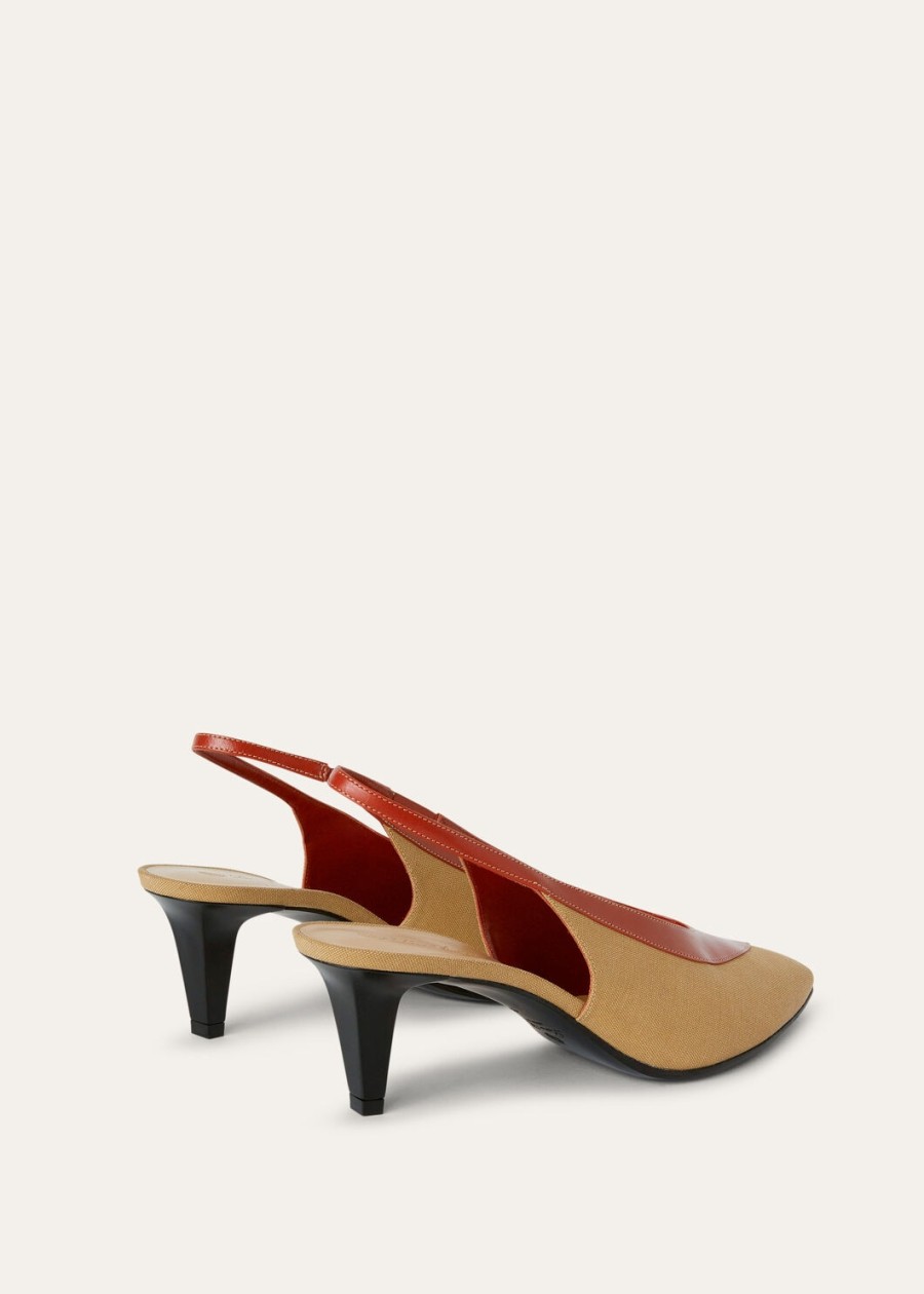 rebecca slingback cotton hinoki wooddeep kummel