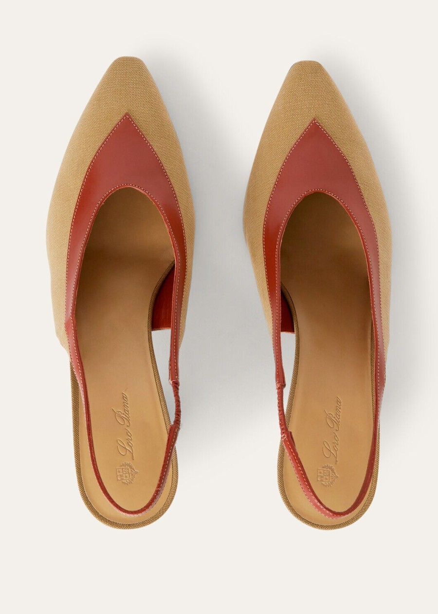 rebecca slingback cotton hinoki wooddeep kummel