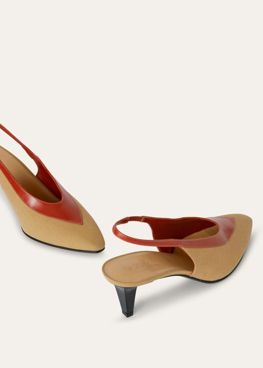 rebecca slingback cotton hinoki wooddeep kummel