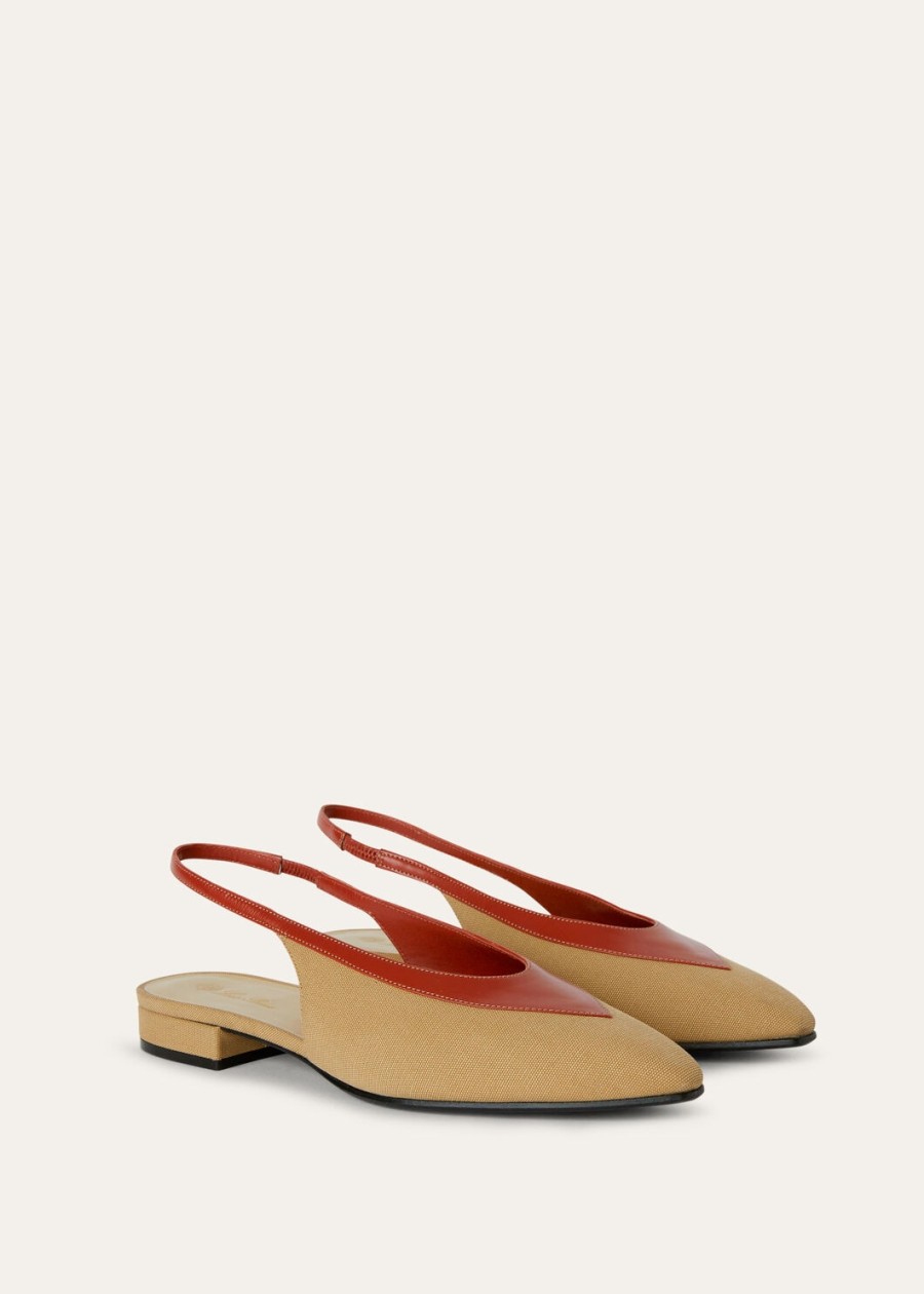 rebecca slingback cotton hinoki wooddeep kummel